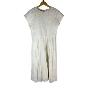 Merlette Millais Broderie Anglaise Cotton Eyelet Midi Dress
Medium White